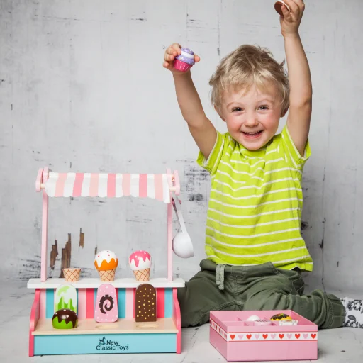 Fából készült fagylaltozó gyerekjáték - 4