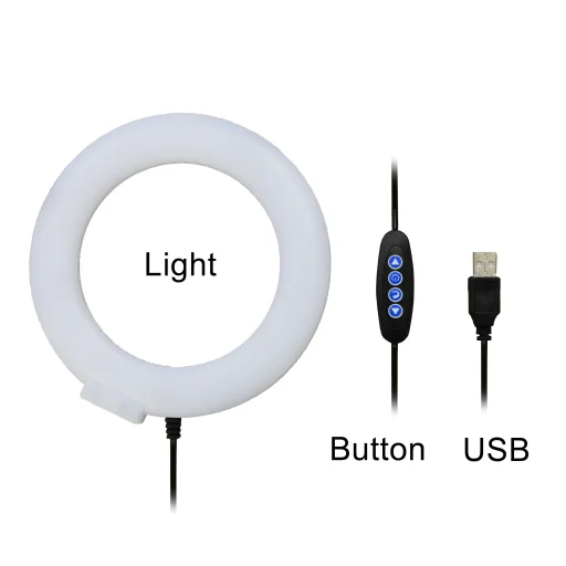 Asztali körfény, ring light világítás - 2