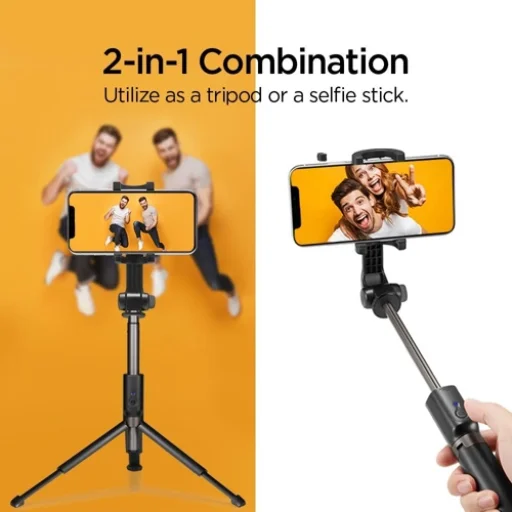 Spigen S540w vezeték nélküli selfie bot és tripod barackrózsaszín - 8