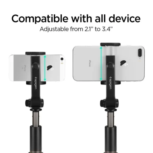 Spigen S540w vezeték nélküli selfie bot és tripod barackrózsaszín - 3