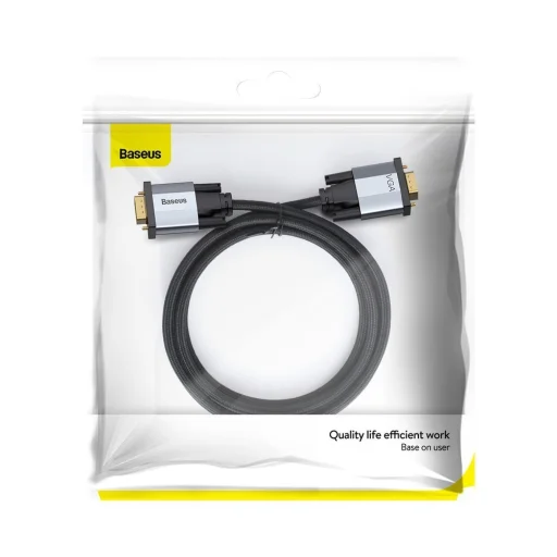 Baseus Enjoyment VGA - VGA kábel 2m szürke (CAKSX-U0G) - 3