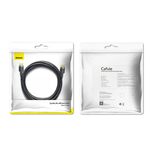 Baseus Cafule HDMI 2.0 kábel 4K 60 Hz 3D 18 Gbps 2m fekete (CADKLF-F01) - 3