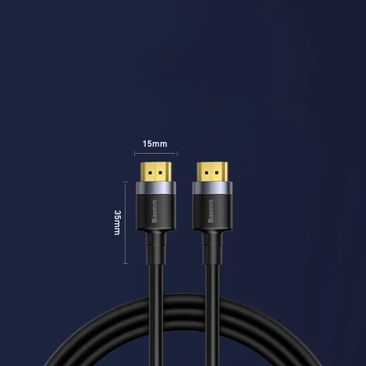 Baseus Cafule HDMI 2.0 kábel 4K 60 Hz 3D 18 Gbps 2m fekete (CADKLF-F01) - 5