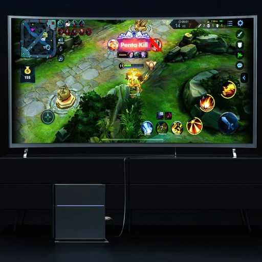 Baseus Horizontal HDMI 2.0 kábel 4K 60 Hz 3D 18 Gbps 3m fekete (CADSP-C01) - 3