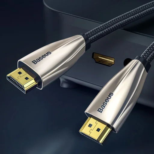 Baseus Horizontal HDMI 2.0 kábel 4K 60 Hz 3D 18 Gbps 3m fekete (CADSP-C01) - 6