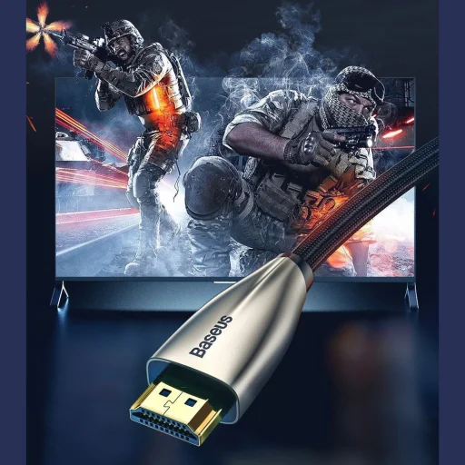 Baseus Horizontal HDMI 2.0 kábel 4K 60 Hz 3D 18 Gbps 3m fekete (CADSP-C01) - 7
