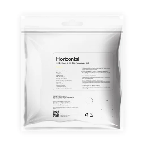 Baseus Horizontal HDMI 2.0 kábel 4K 60 Hz 3D 18 Gbps 3m fekete (CADSP-C01) - 10