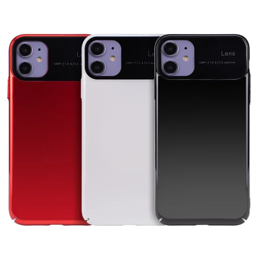 SMD kameravédő slim tok iPhone 11 Pro piros - 5