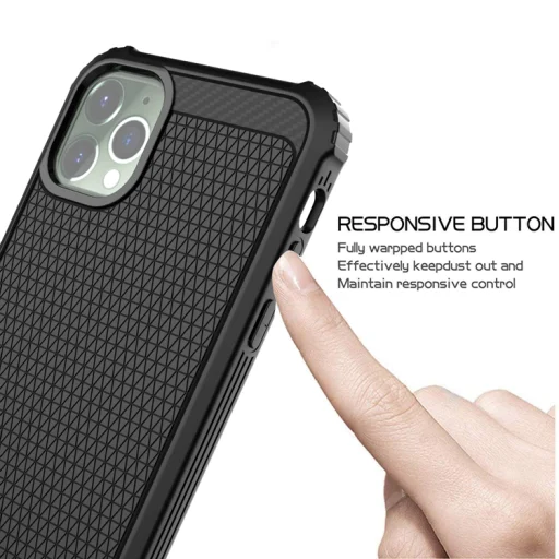 SMD szénszál mintás rugged ütésálló tok iPhone 11 Pro Max - 6