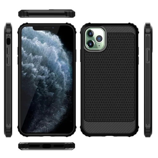 SMD szénszál mintás rugged ütésálló tok iPhone 11 Pro Max - 3