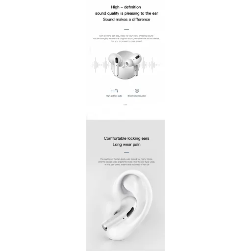 TWS i3 Pro GPS 5.0 vezeték nélküli fülhallgató bluetooth 5,0 töltő tokkal fehér - 8