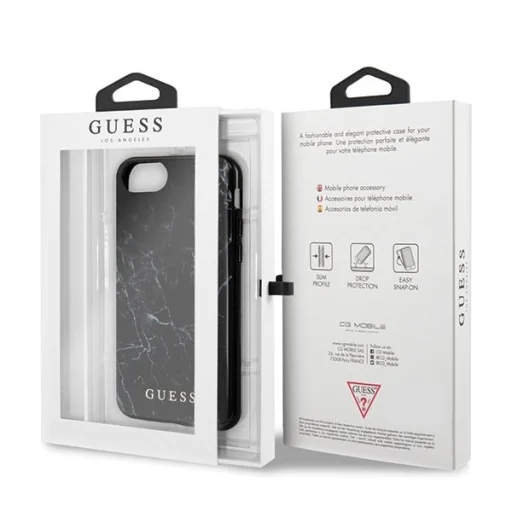Guess Marble tok iPhone 7/8/SE 2020 fekete - 3