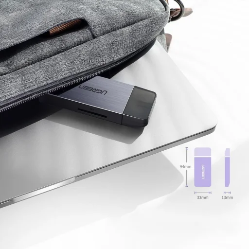 Ugreen USB 3.0 SD / micro SD kártyaolvasó szürke (50541) - 4