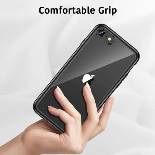 iPhone 7/8/SE 2020/SE 2022 ESR Essential átlátszó tok fekete kerettel - 6