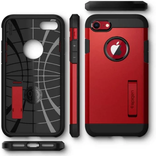 Spigen Tough Armor 2 tok kihajtható támasszal iPhone 7/8 piros - 2