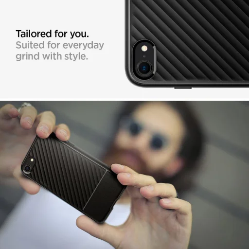 iPhone 7/8/SE 2020 / SE 2022 matt fekete Spigen Core Armor tok (ACS00881) - 13
