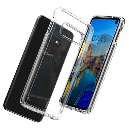 Spigen Ultra hibrid tok, PC borítással TPU vázzal Samsung Galaxy S10e átlátszó - 5