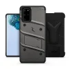Zizo Bolt katonai minősítésű ütésálló tok Samsung Galaxy S20 Plus övcsipesszel fémszürke thumbnail