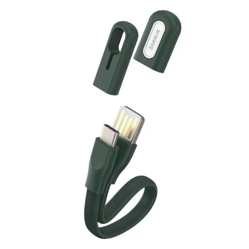 Baseus Bracelet USB Type-C kábel 5A 22 Cm Sötétzöld - 2