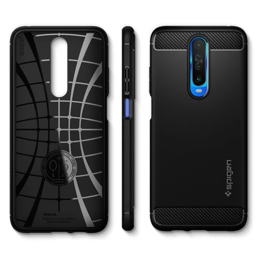 Xiaomi Pocophone X2/Redmi K30 matt fekete tok Spigen Rugged Armor - 7