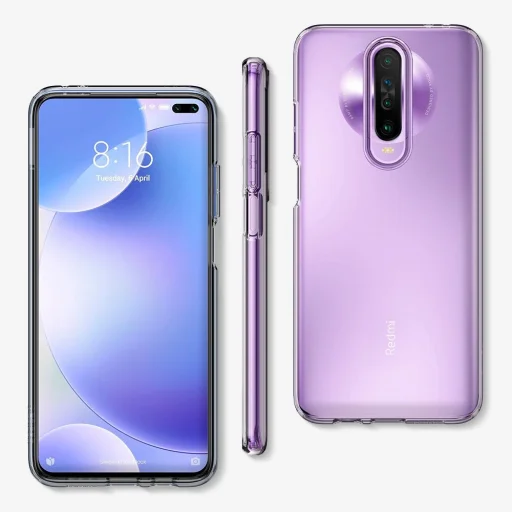 Spigen Liquid Crystal flexibilis TPU gél tok Xiaomi Pocophone X2/Redmi K30 Crystal Clear - 8
