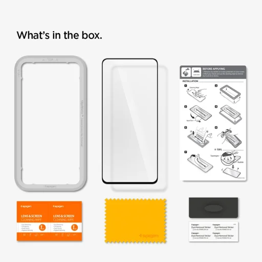 Samsung A51 Spigen ALM Glass.Fc kijelzővédő üvegfólia  - 7