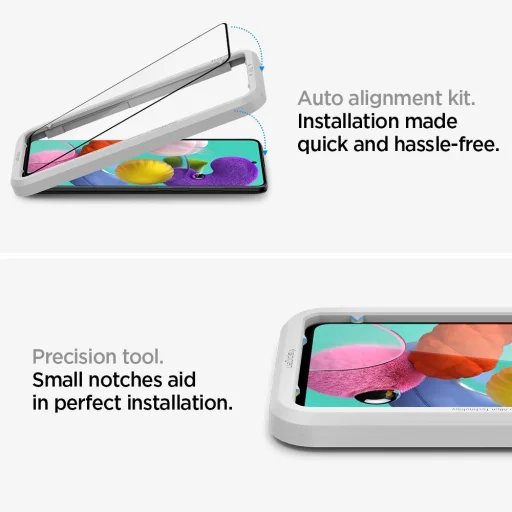Samsung A51 Spigen ALM Glass.Fc kijelzővédő üvegfólia  - 2
