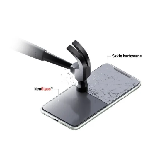 iPhone 7/8/SE 2020/SE 2022 3MK Neoglass kijelzővédő hybrid üvegfólia fekete - 2