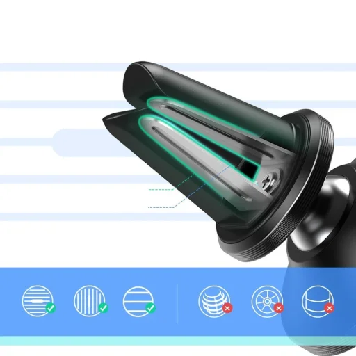 Ugreen Univerzális mágneses autós telefontartó fekete (50323) - 4