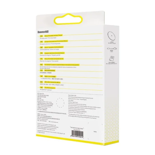 Baseus Simple ( Frissített model ) vezeték nélküli QI gyorstöltő 15W fekete színben (WXJK-B01) - 9