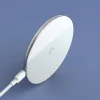 Baseus Simple ( Frissített model ) vezeték nélküli QI gyorstöltő 15W fehér (WXJK-BA02) thumbnail