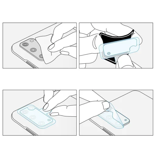 Ringke Invisible Defender 0.25 mm kameralencse védő üvegfólia Samsung S20 3 db (IGSG0016) - 6