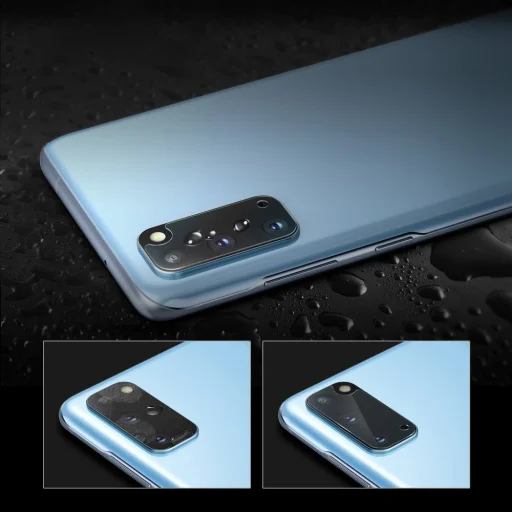 Ringke Invisible Defender 0.25 mm kameralencse védő üvegfólia Samsung S20 3 db (IGSG0016) - 9