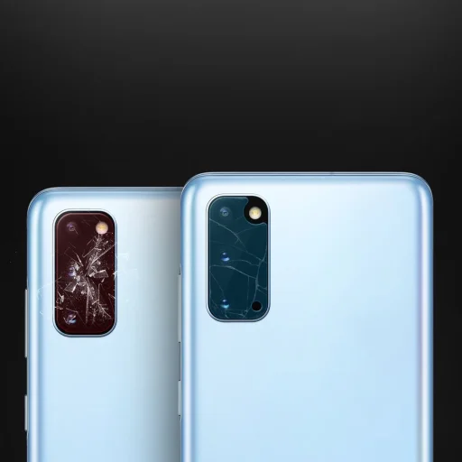 Ringke Invisible Defender 0.25 mm kameralencse védő üvegfólia Samsung S20 3 db (IGSG0016) - 11