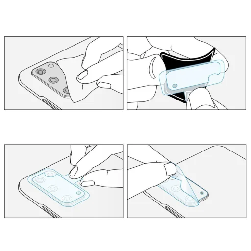 Ringke Invisible Defender 0.25 mm kameralencse védő üvegfólia Samsung S20 Ultra 3 db (IGSG0018) - 7