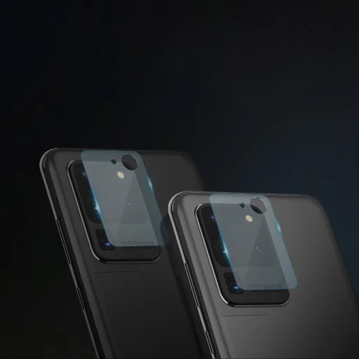 Ringke Invisible Defender 0.25 mm kameralencse védő üvegfólia Samsung S20 Ultra 3 db (IGSG0018) - 8