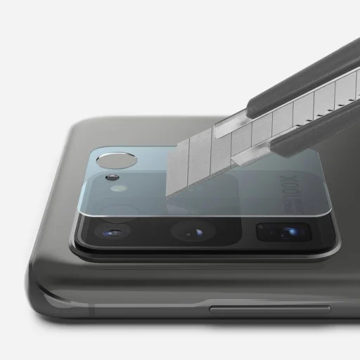 Ringke Invisible Defender 0.25 mm kameralencse védő üvegfólia Samsung S20 Ultra 3 db (IGSG0018) - 2