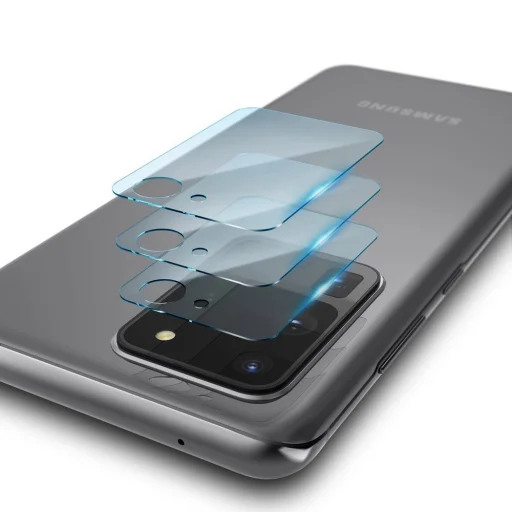 Ringke Invisible Defender 0.25 mm kameralencse védő üvegfólia Samsung S20 Ultra 3 db (IGSG0018) - 13