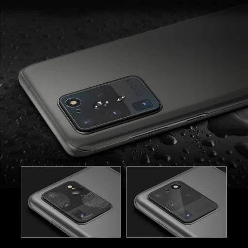 Ringke Invisible Defender 0.25 mm kameralencse védő üvegfólia Samsung S20 Ultra 3 db (IGSG0018) - 5