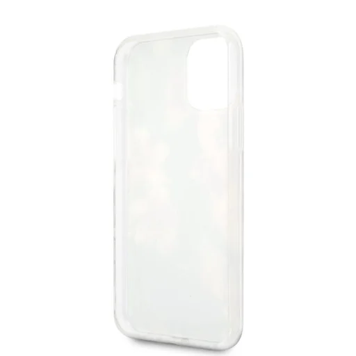 iPhone 11 Guess Flower N3 virágmintás tok tengerészkék - 4