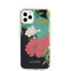 Guess GUHCN58IMLFL01 Flower N1 virágmintás tok iPhone 11 Pro fekete - 5