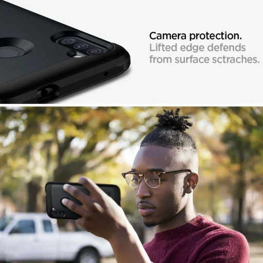 Spigen Tough Armor tok kihajtható támasszal Samsung Galaxy A11 fekete - 5