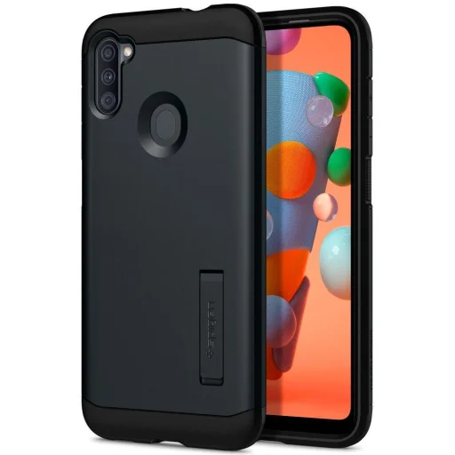 Spigen Tough Armor tok kihajtható támasszal Samsung Galaxy A11 fekete - 1