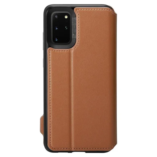 Spigen Ciel Wallet Brick fliptok Samsung S20+ Plus Saddle Brown - 2