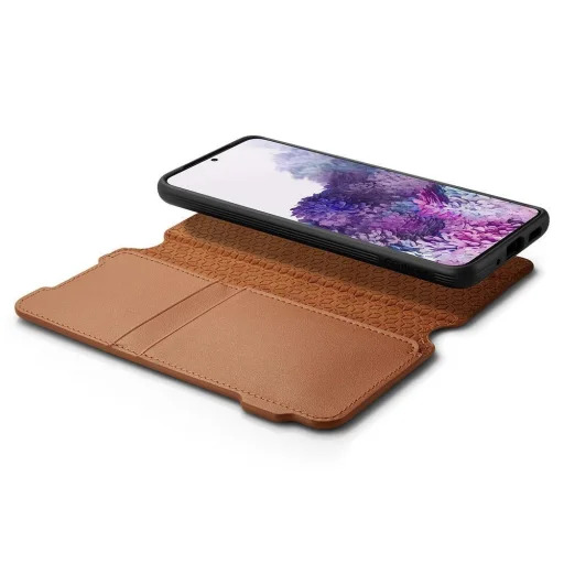 Spigen Ciel Wallet Brick fliptok Samsung S20+ Plus Saddle Brown - 5
