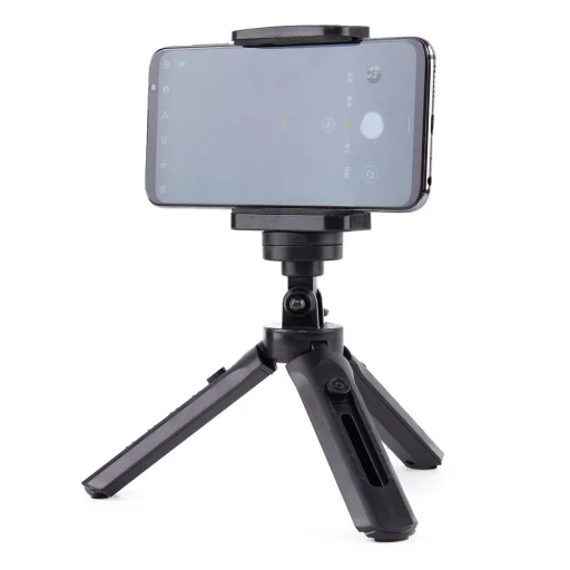 Mini Tripod telefontartó állvány selfie bot és GoPro tartó fekete - 13