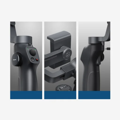 Baseus 3-Axis Gimbal Stabilizátor okostelefonokhoz szürke (SUYT-0G) - 3