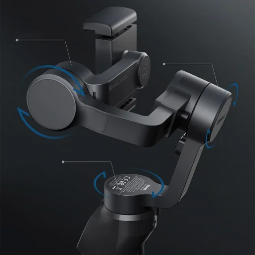 Baseus 3-Axis Gimbal Stabilizátor okostelefonokhoz szürke (SUYT-0G) - 14