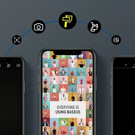 Baseus 3-Axis Gimbal Stabilizátor okostelefonokhoz szürke (SUYT-0G) - 4