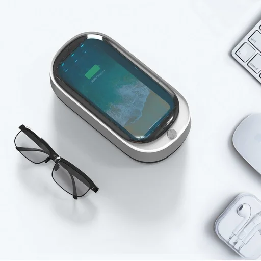 Mobil UV telefon sterilizátor, sterilizáló fehér, mobiltelefon sterilizáló - 8
